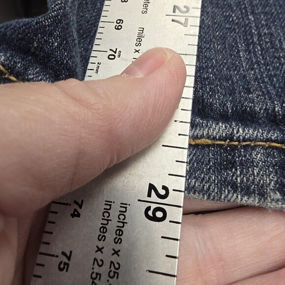 Maurices Jeans Womens 7/8 Short Blue Morgan Bootcut Stretch Denim Classic Style - Picture 13 of 13